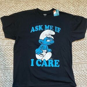 Smurfs Black Graphic Tee - Short Sleeve